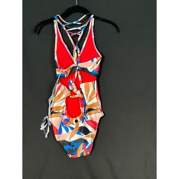 Prana Women Atalia One Piece Swimsuit Sz XS Tropics - Picture 4 of 7